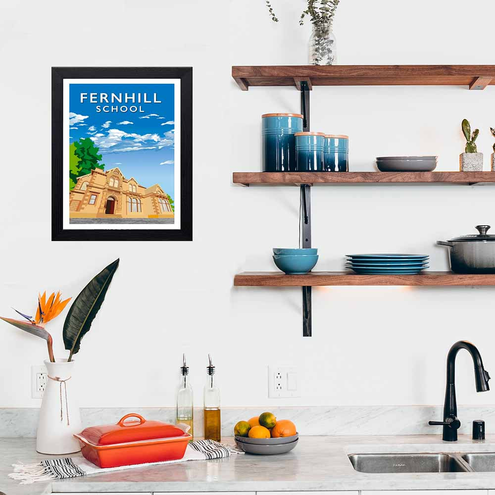 Vintage Poster - Fernhill School