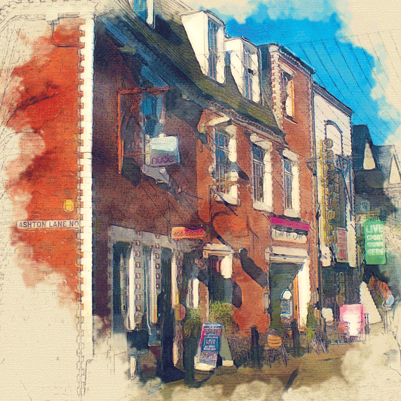 Glasgow Ashton Lane Print 0041 - The National