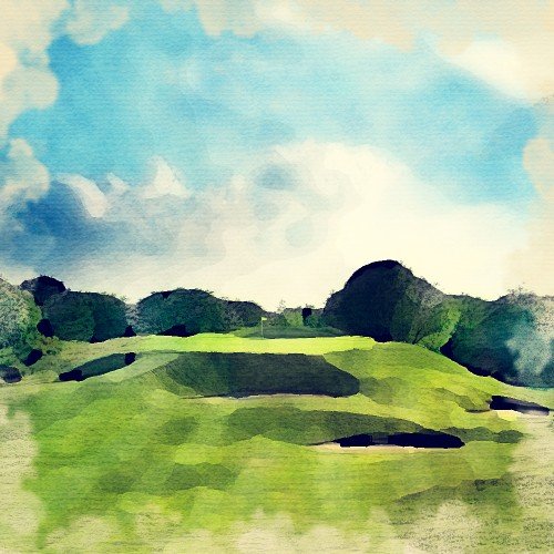 Golf Gleneagles 5th Hole 72 - LUMARTOS