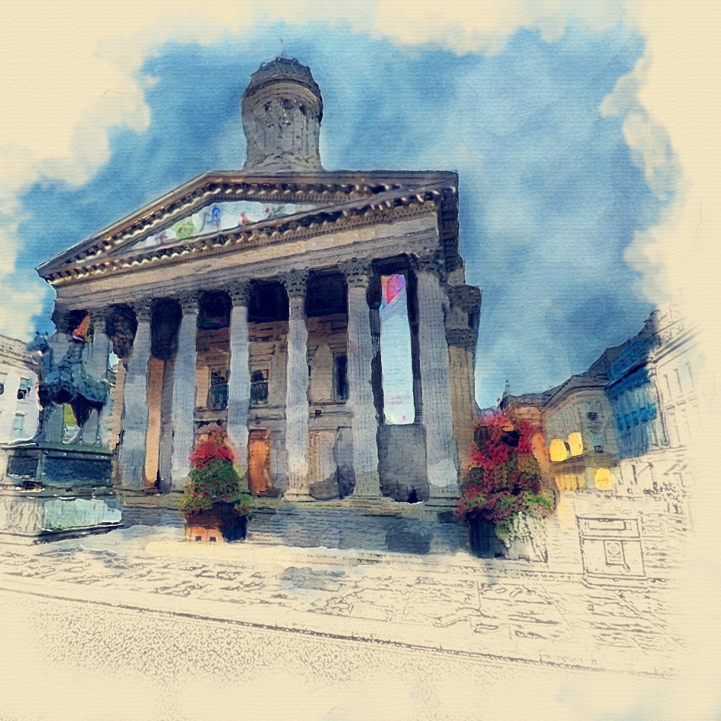 Royal Exchange Square Glasgow, Scotland 182 - The National