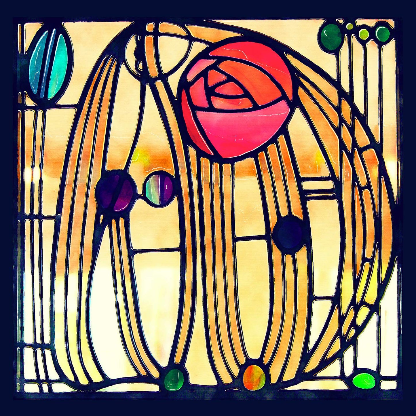Charles Rennie Macintosh Montrose Rose 0246 - The National