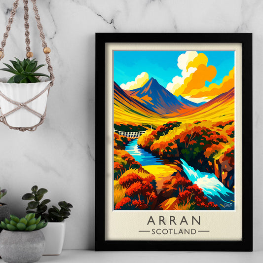 Vintage Travel Poster — Arran, Scotland