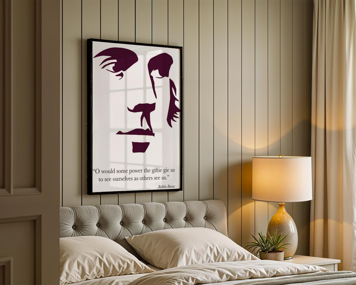 Robert Burns: Modern Minimalist Quote Print
