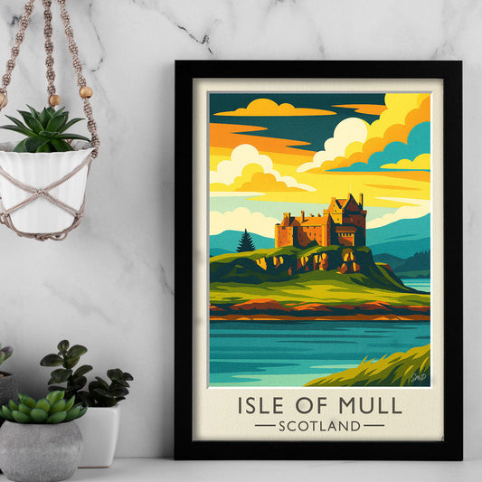 Vintage Travel Poster — Isle of Mull, Scotland
