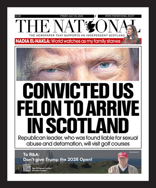 The National (Framed cover) - TRUMP VISIT