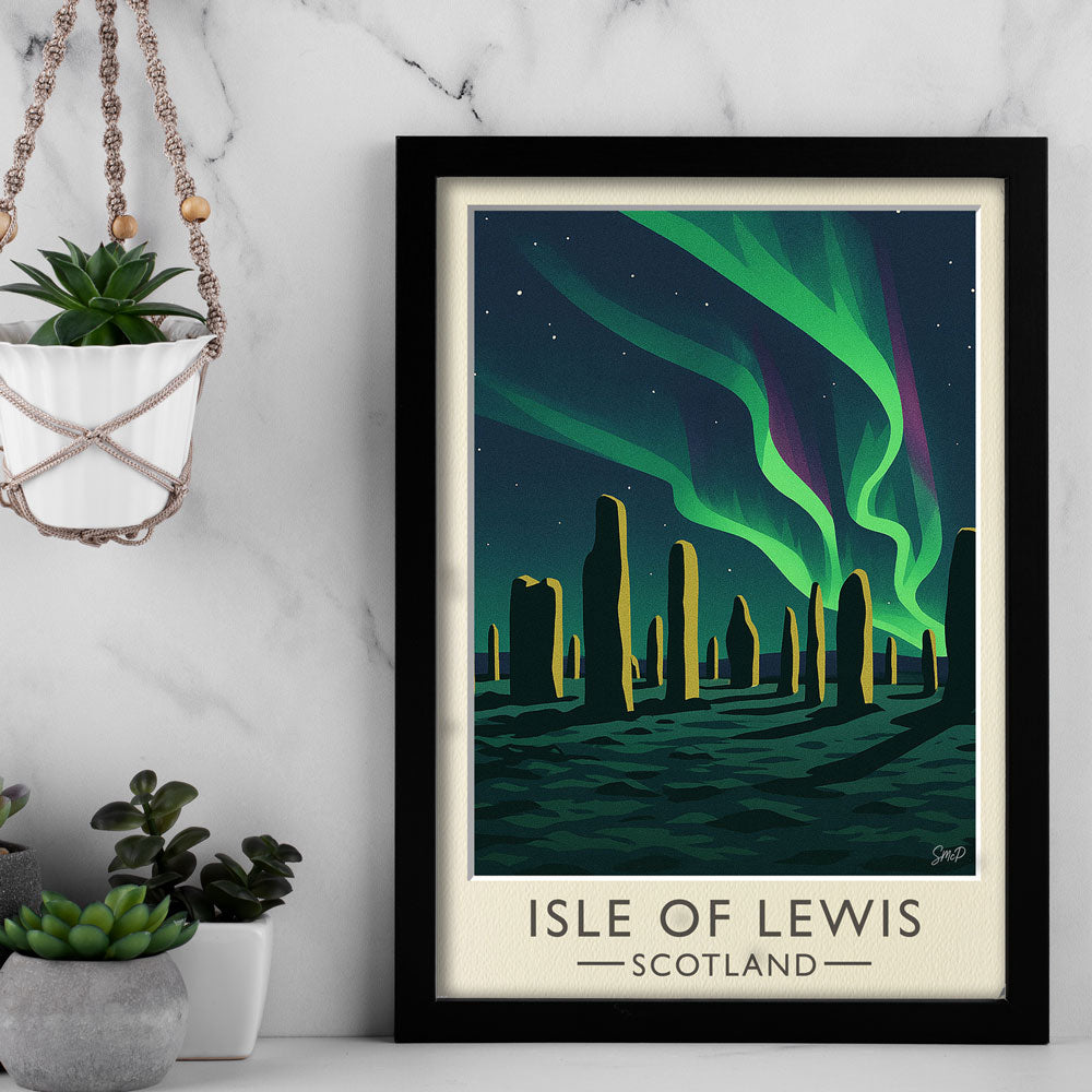 Vintage Travel Poster — Isle of Lewis, Scotland