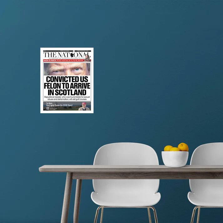 The National (Poster) - TRUMP VISIT