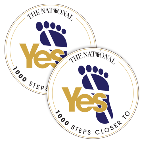 The National 1000 steps badge