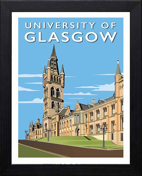 Vintage Poster - The University of Glasgow
