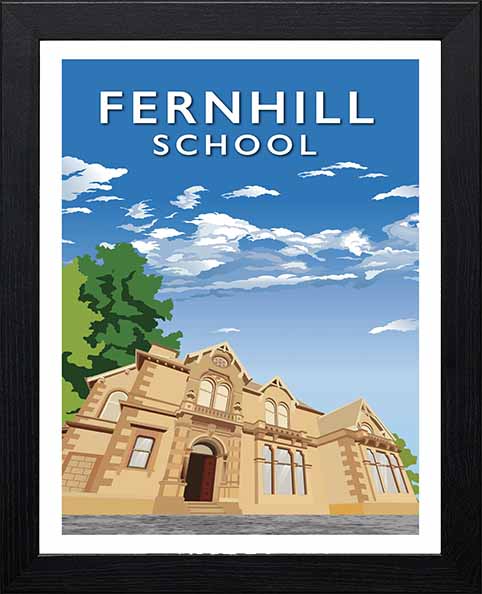 Vintage Poster - Fernhill School